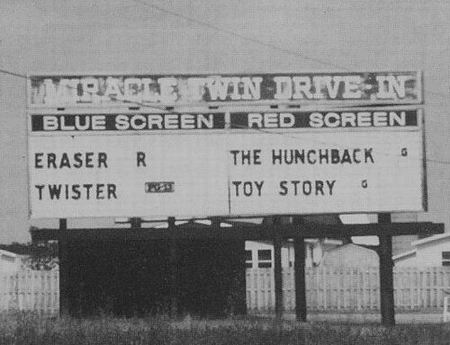 Miracle Twin Drive-In Theatre - Vintage Shot From Gary Flinn (newer photo)